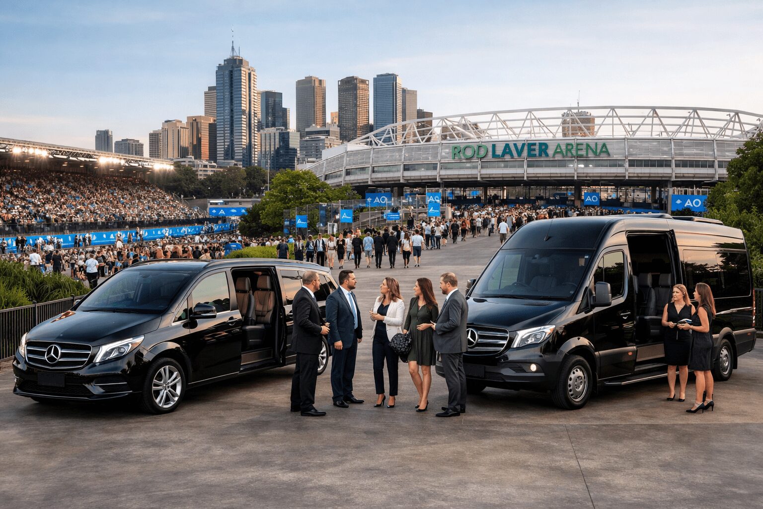 Luxury Chauffeur Transport to & from the Australian Open in Melbourne