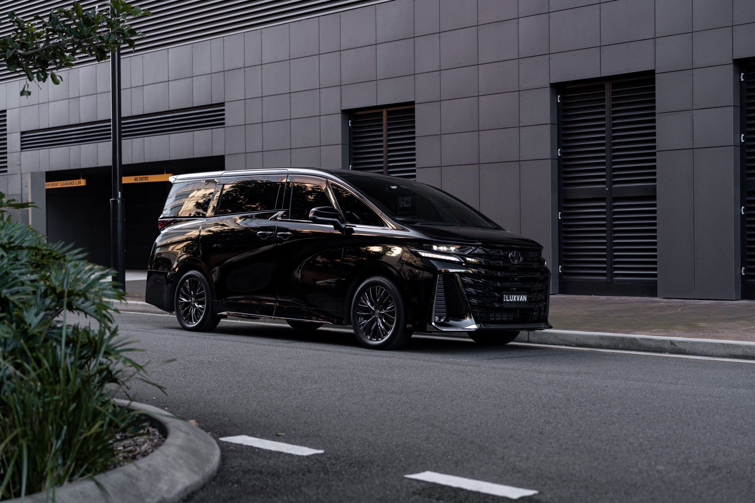 Luxury Toyota Alphard chauffeur service hire for airport transfers, corporate travel, families and VIP transportation.
